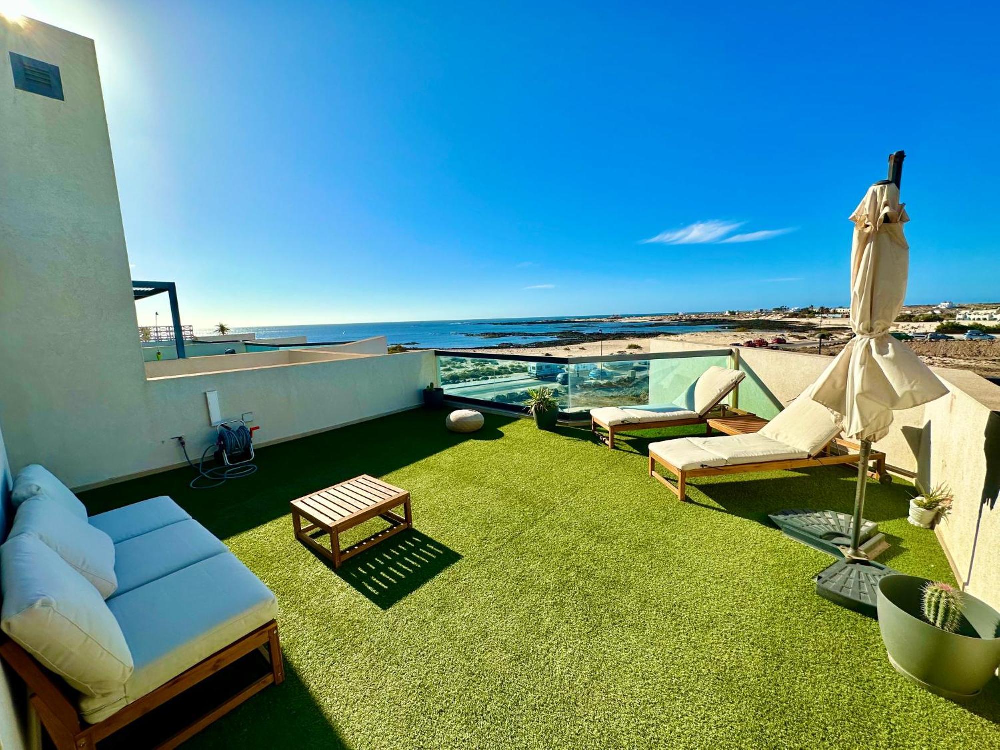 Apartamento Villa Bruno Con Vistas Al Mar, Primera Linea De Playa Cotillo 외부 사진